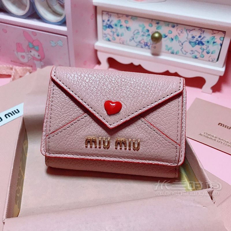 Miu Miu限定愛心信封錢包卡包_6