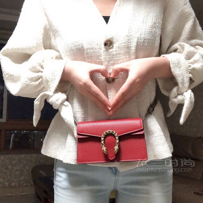 古馳 GUCCI 女士酒神單肩包鏈條包斜挎包 分享一只貧民窟女孩的買包經(jīng)歷_1