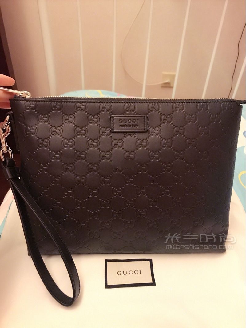 GUCCI Signature柔軟男包全皮 GUCCI哪里買最便宜？答案是英國英國英國！_1