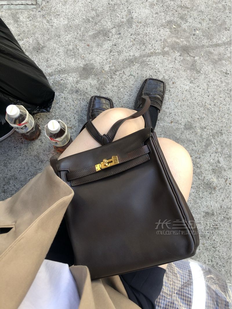 Hermes Kelly ado巧克力色小背包-愛馬仕雙肩包怎么樣_1