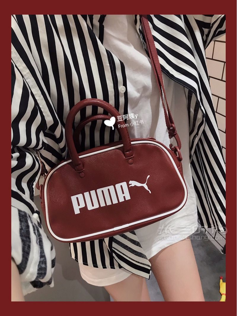 彪馬包puma  200多元復古紅色兩用包 買_1
