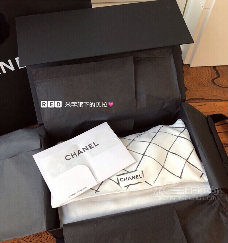 Chanel cf 中號(hào) 牛皮荔枝紋_4