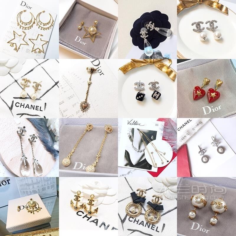 耳釘 耳環(huán) 香奈兒 Chanel 迪奧 Dior 市場上各種貨_1